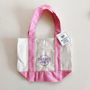 Trader Joe's Mini Tote Pink